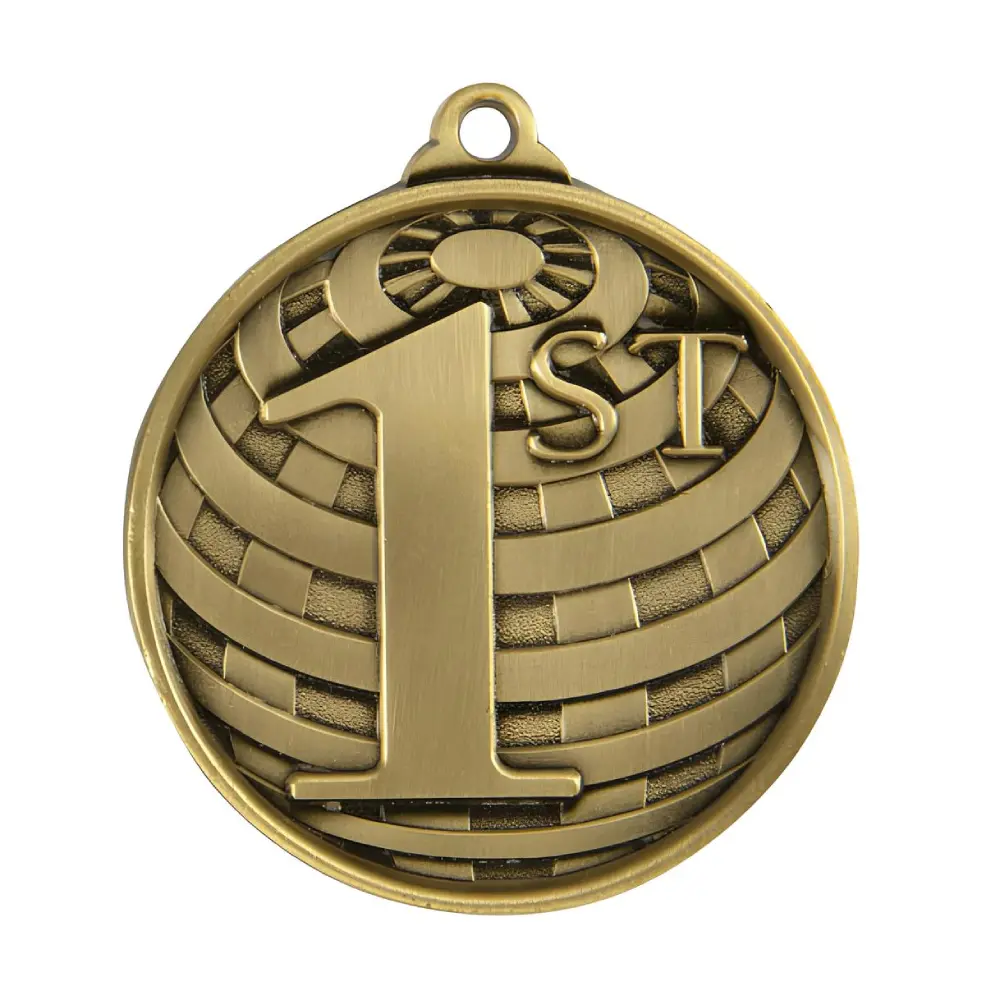 Gold global medal-1st with zinc alloy construction