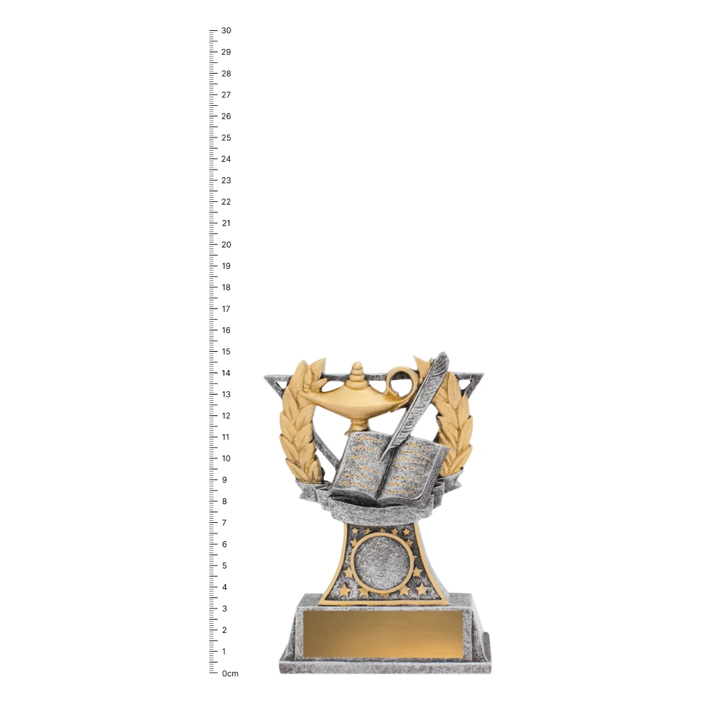 Academic Classic trophy next to ruler