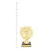 Academic Theme Figure Trophy next to ruler