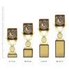 Archery Lynx Sentry trophies next to ruler