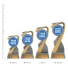 Arclight trophies next to ruler