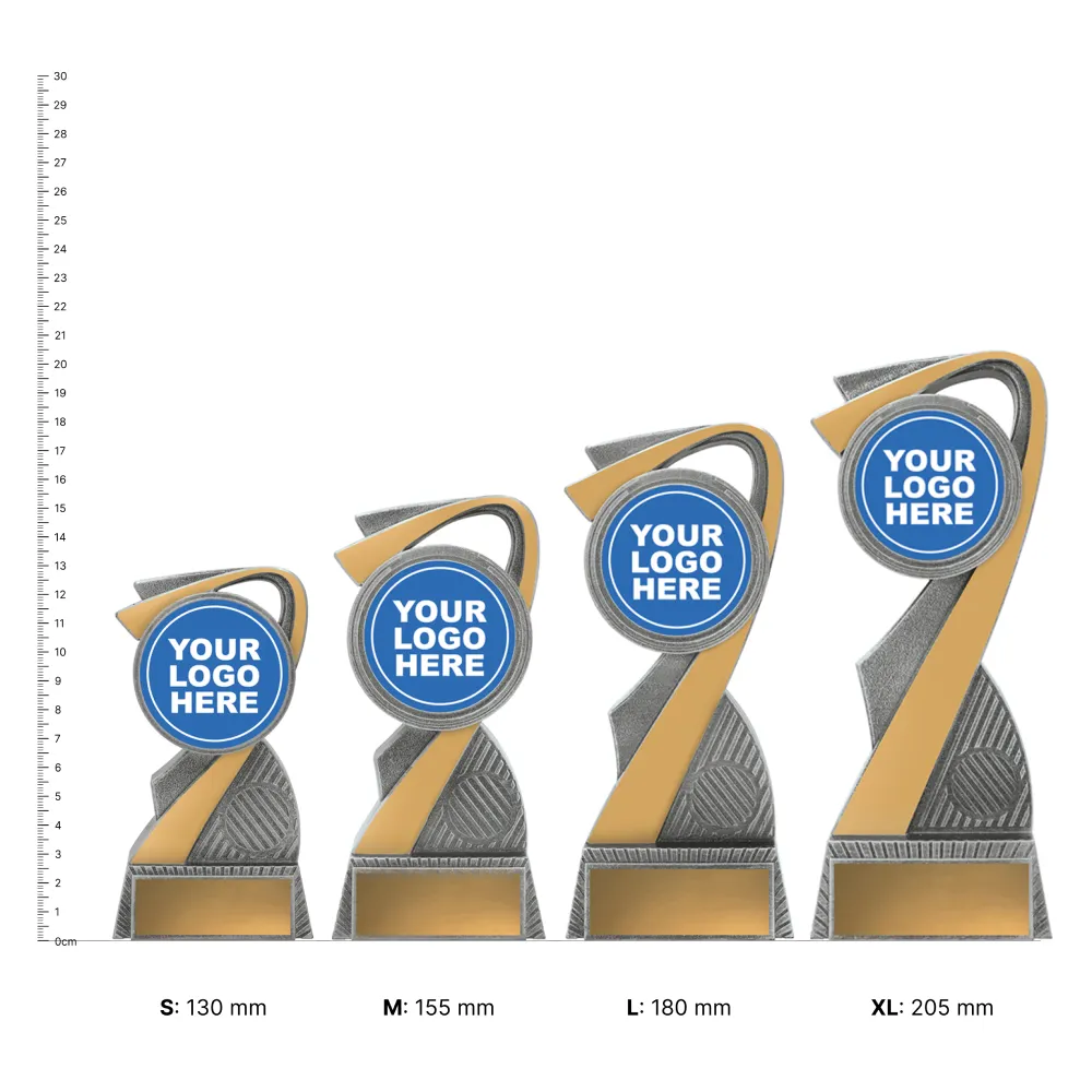Arclight trophies next to ruler