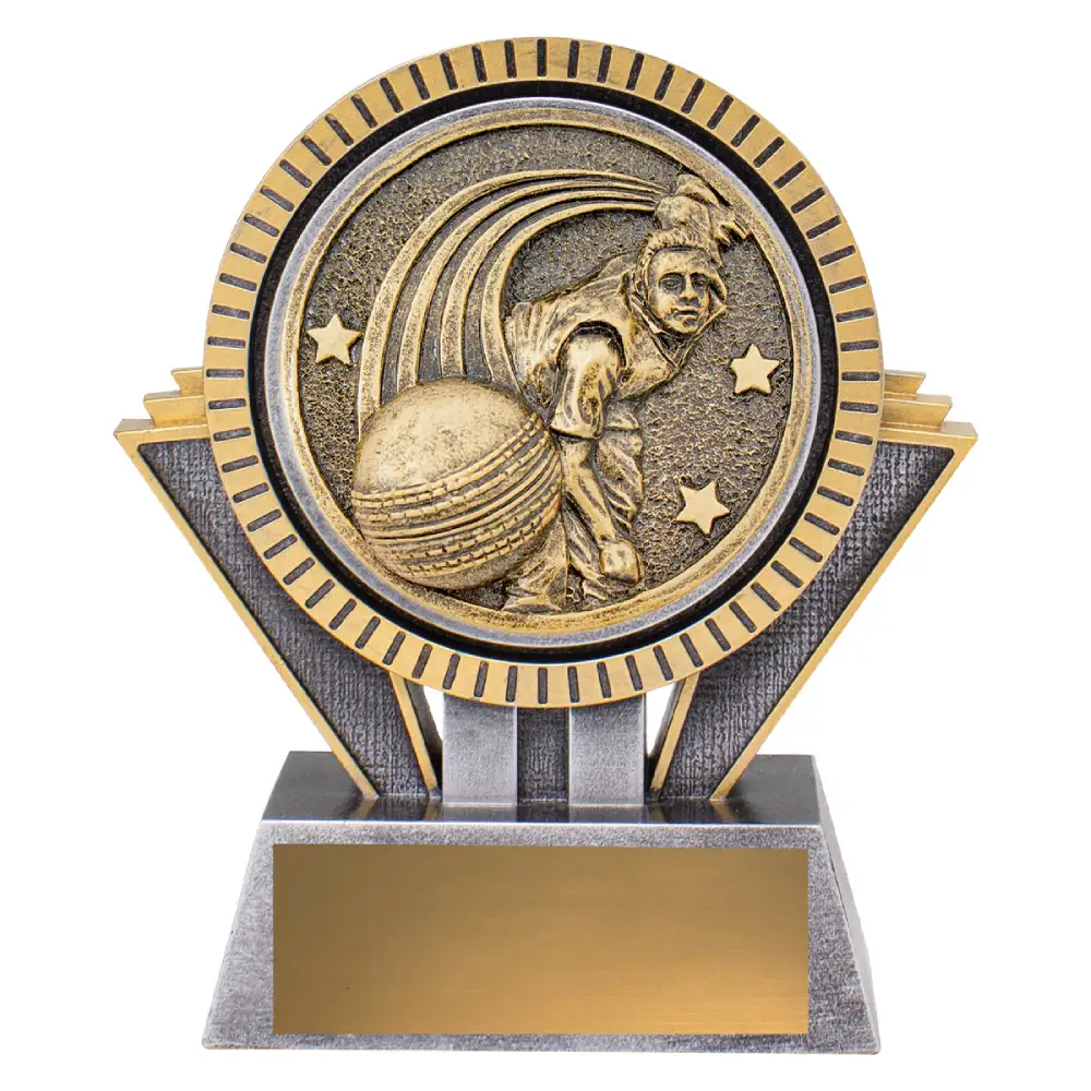 Silver / gold spartan - bowling with resin construction