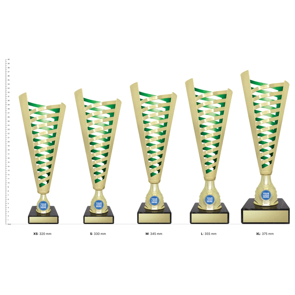 green Citadel trophies next to ruler