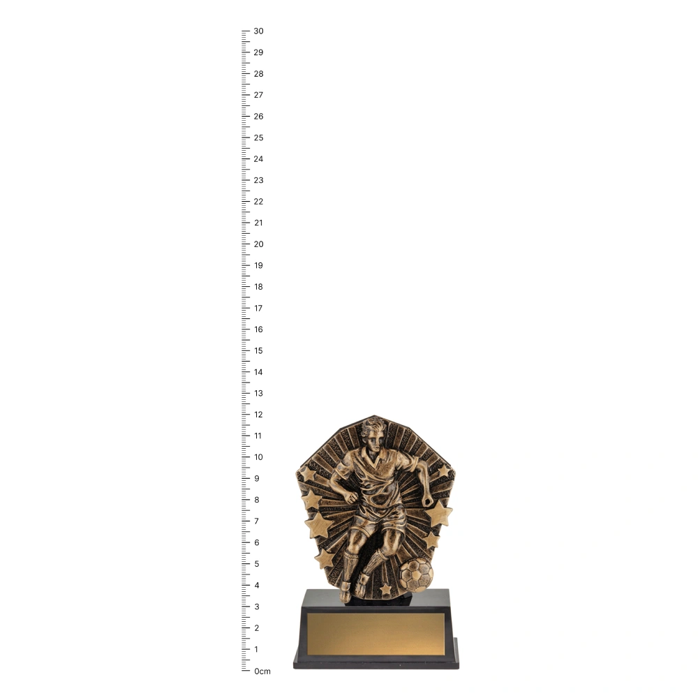 Cosmos Super Mini - M_Football trophy next to ruler