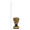 Cricket Nova Mini trophy next to ruler
