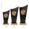 Cricket Spartan Crest trophies next to ruler