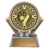 Silver / gold spartan varsity - cricket with resin / metal construction
