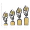 Cycling Husky trophies next to ruler