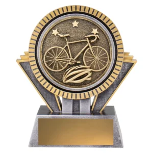 Silver / gold spartan - cycling with resin construction