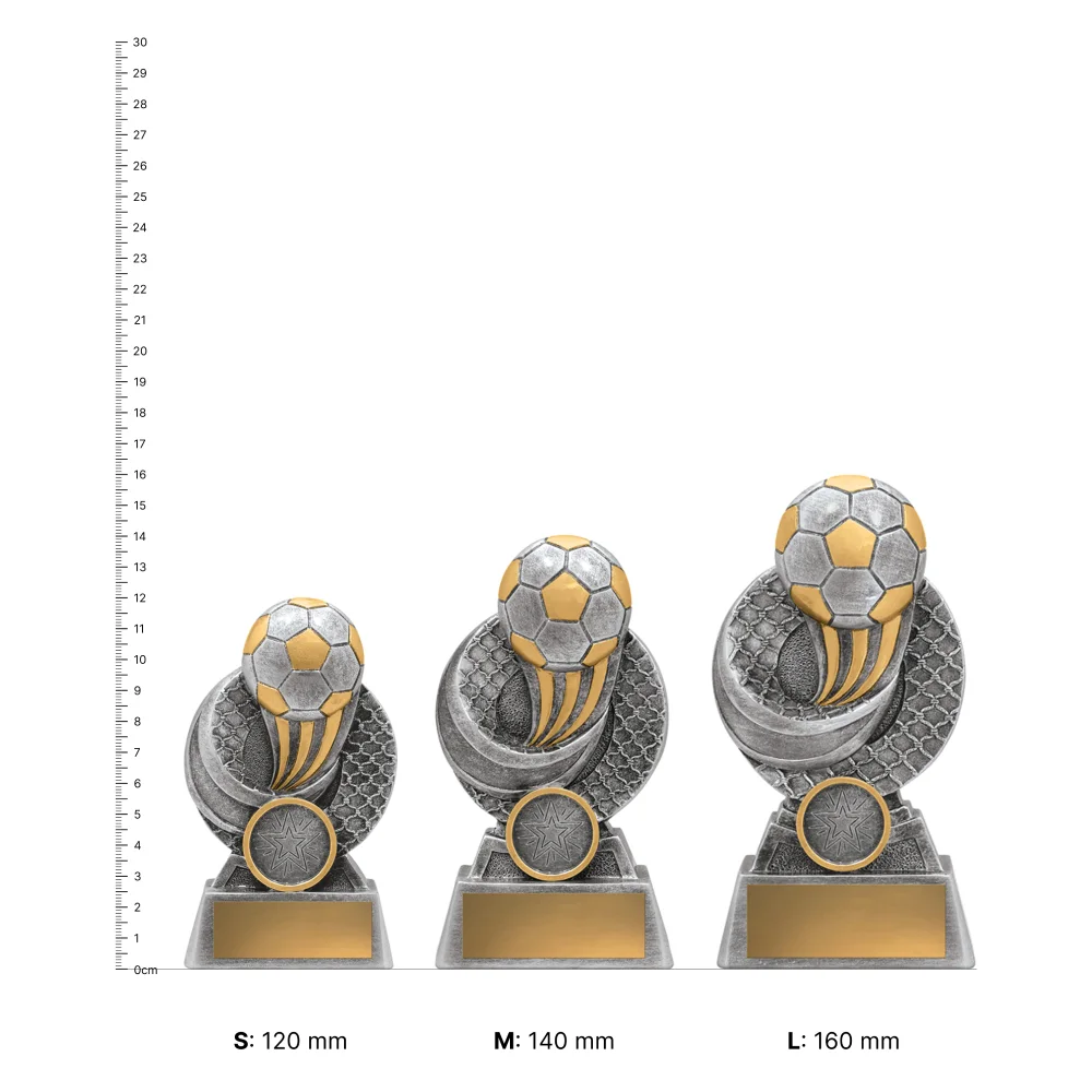 Football Viper trophies next to ruler