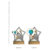 Globe Flash trophies next to ruler