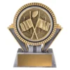 Silver / gold spartan - goal focus with resin construction