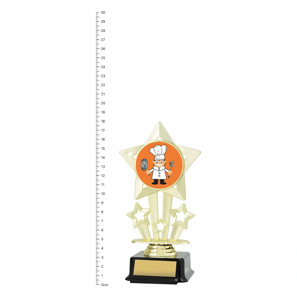 Icon Star - Chef trophy next to ruler