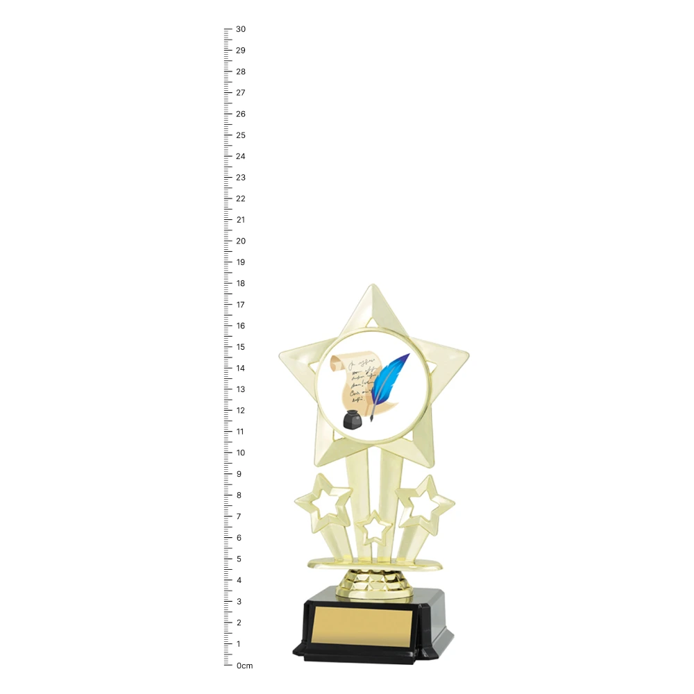 Knowledge Icon Star trophy next to ruler