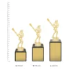 Lacrosse Marble Column Female trophies next to ruler