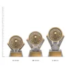 Lacrosse Spartan trophies next to ruler