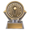 Silver / gold spartan - lacrosse with resin construction