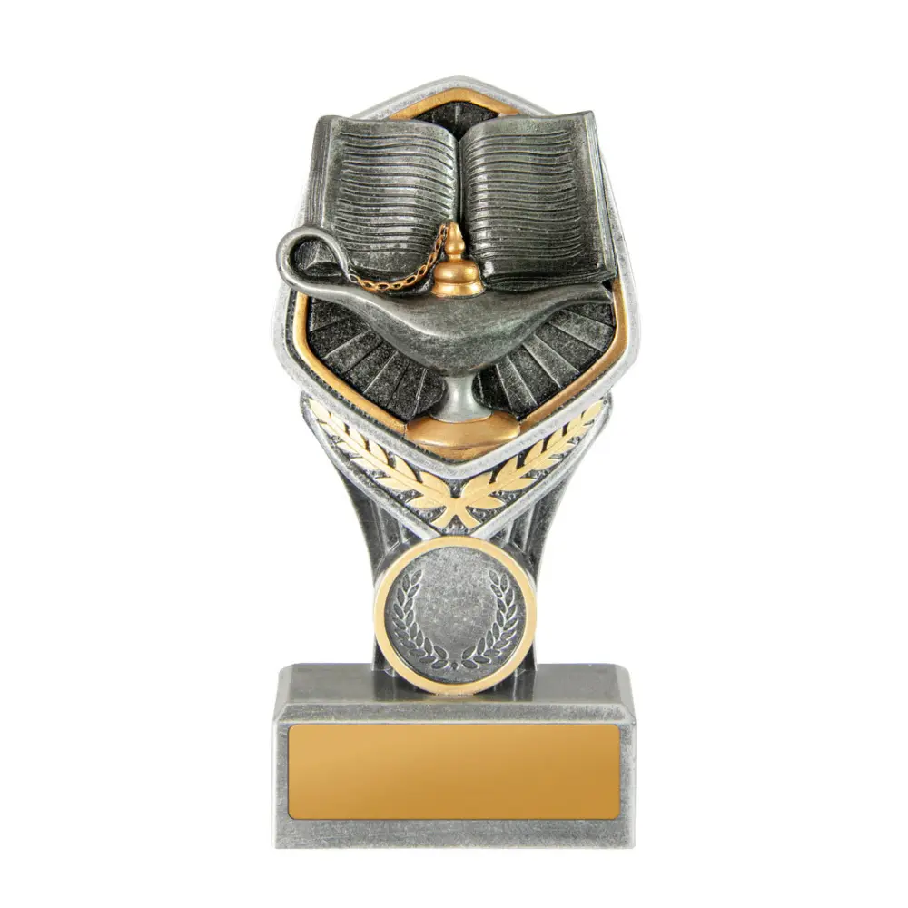 Silver / gold falcon tower-lamp of knowledge with res / ilient construction