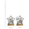 Laptop Master Flash trophies next to ruler