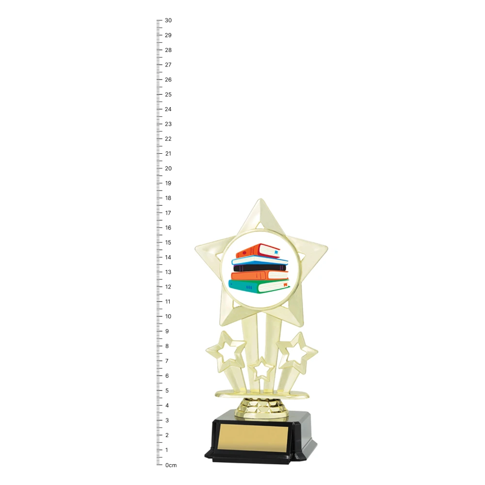 Literature Icon Star trophy next to ruler