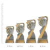 Maths Arclight trophies next to ruler