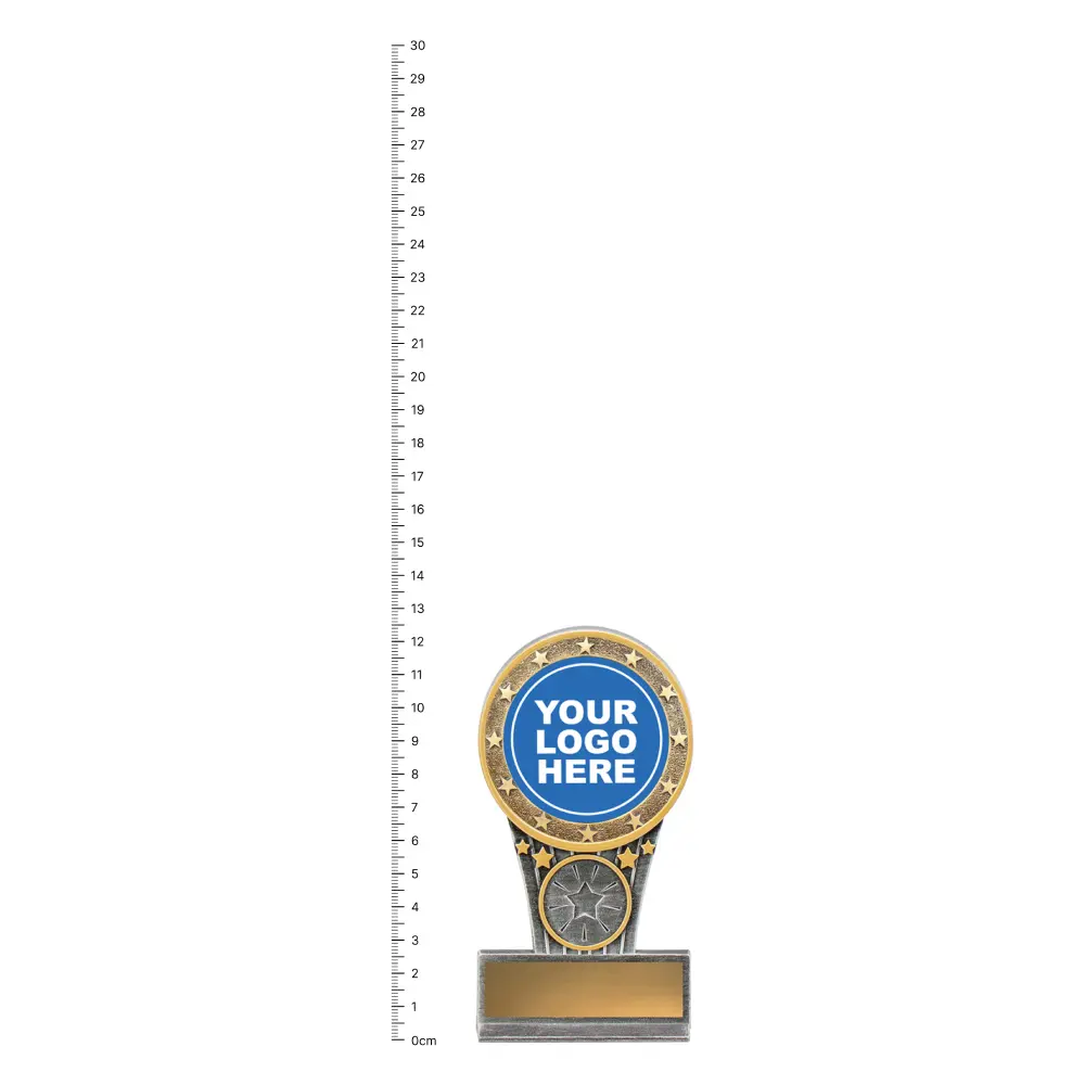 Mini IKON Trophy next to ruler