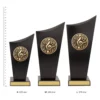 Music Spartan Crest trophies next to ruler