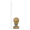 Netball Mini IKON trophy next to ruler