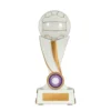White / gold twist series-netball with resin construction