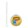 Ribbon & Collar Eco Scroll gold next to ruler