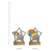 Ribbon & Collar Flash trophies next to ruler