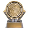 Silver / gold spartan - pistol with rugby ball construction
