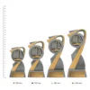 Sailing Arclight trophies next to ruler