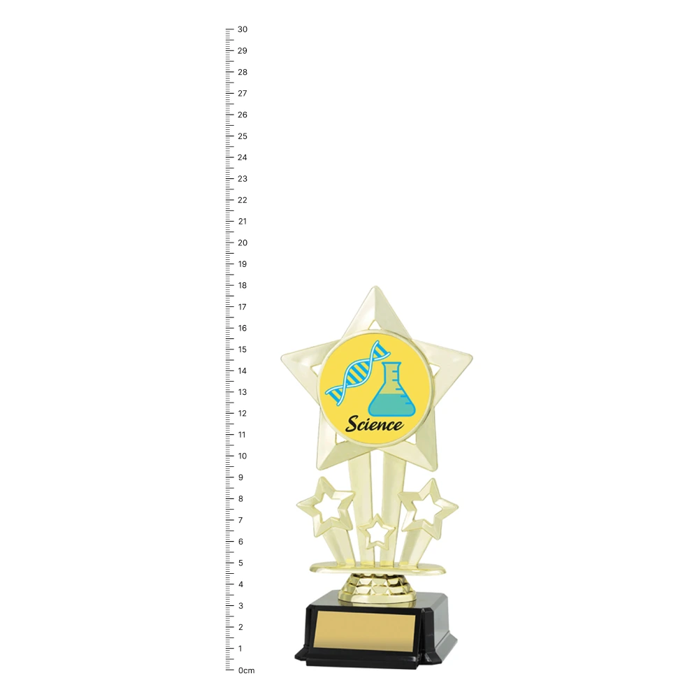Science Icon Star trophy next to ruler