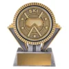 Silver / gold spartan - ski with resin construction