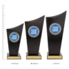Spartan Crest trophies next to ruler