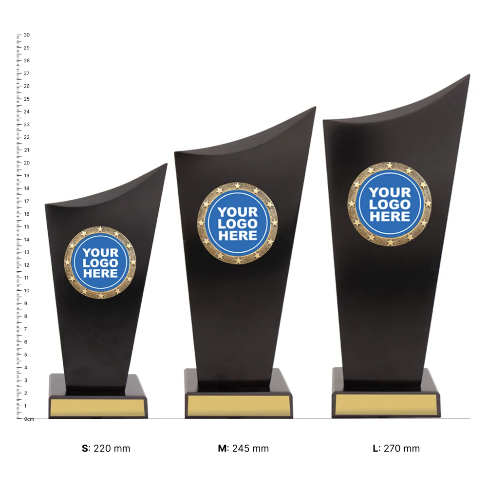 Spartan Crest trophies next to ruler