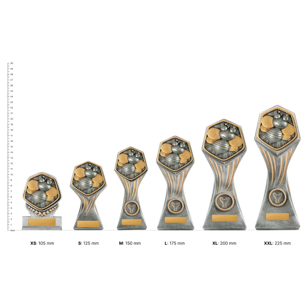 Silver / gold gladiator series-spelling with resin construction