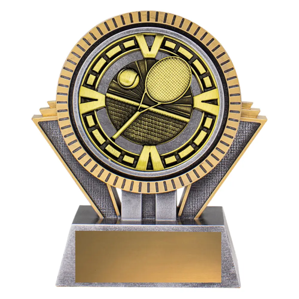 Silver / gold spartan varsity - tennis with resin / metal construction