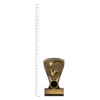 Tennis Table Nova Mini trophy next to ruler