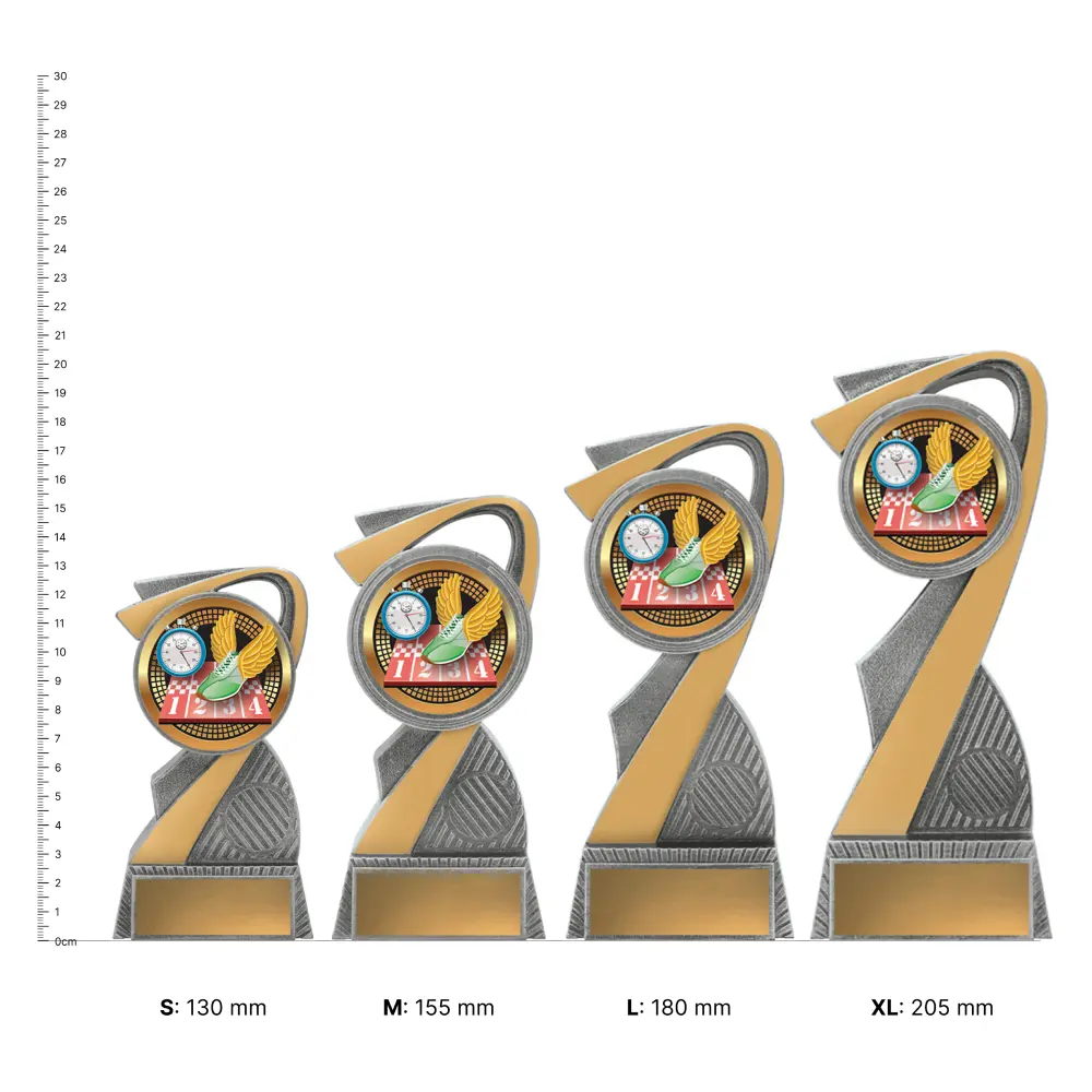 Track Arclight Showtime trophies next to ruler