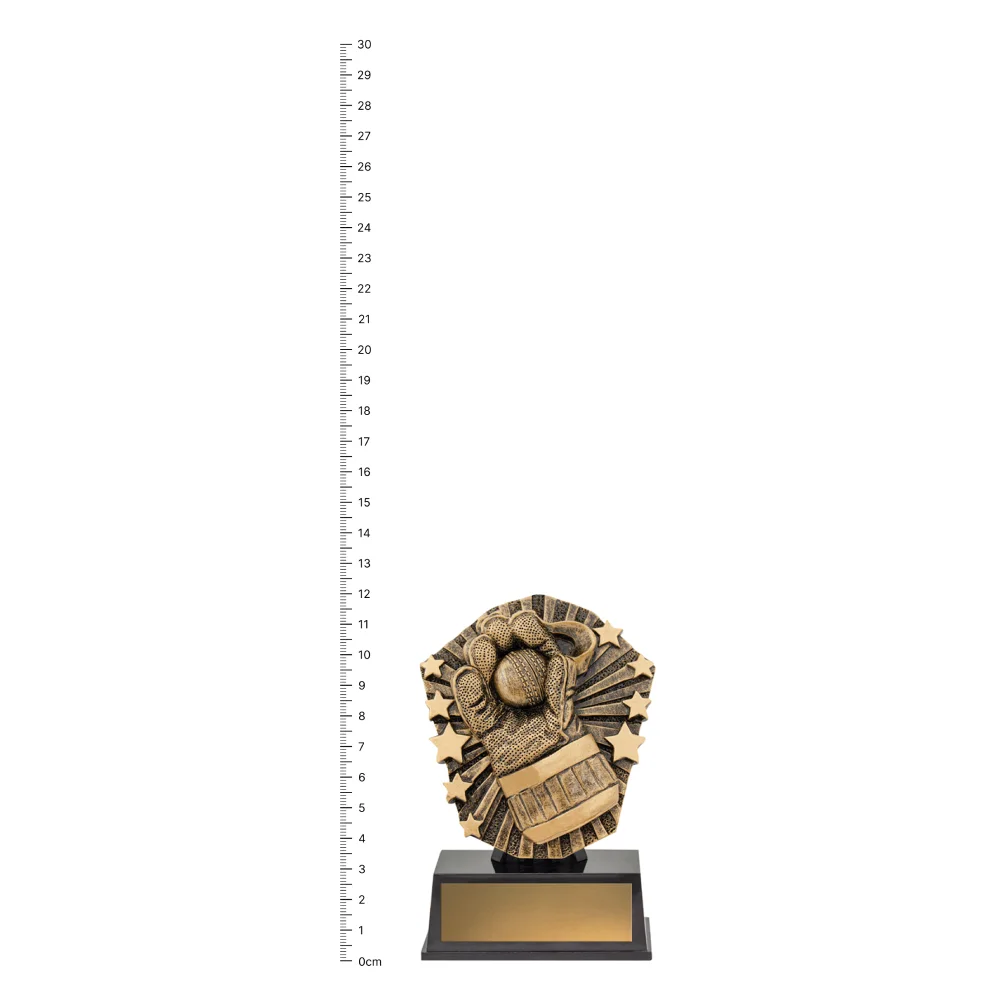 Wicketkeeper Cosmos Super Mini next to ruler