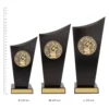 Wicketkeeper Spartan Crest trophies next to ruler
