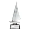 Silver abstract dinghy silver with resin construction