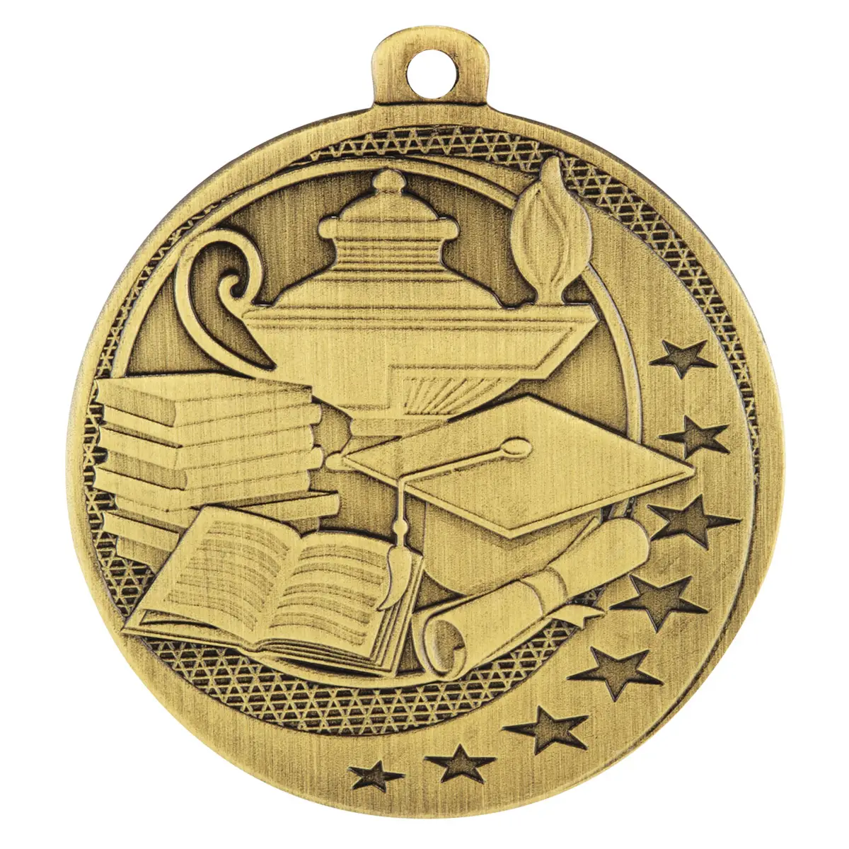Gold academic wayfare with metal construction