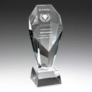 Achievement diamond optical with crystal construction