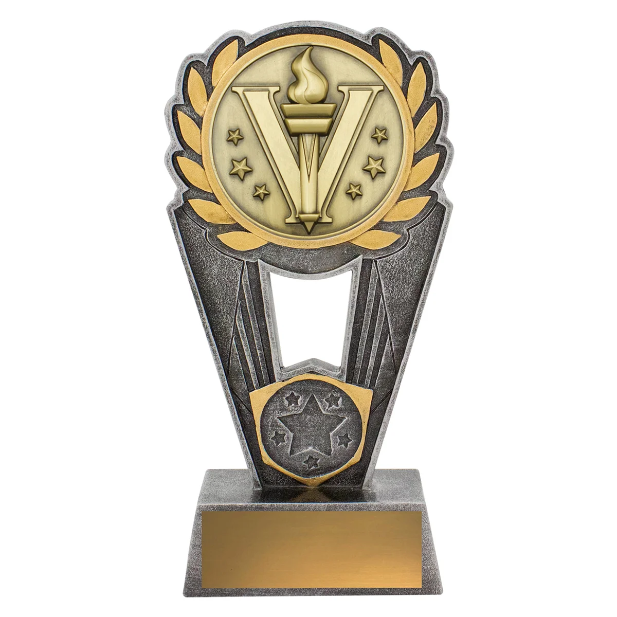 Silver / gold achievement polaris with resin / metal construction