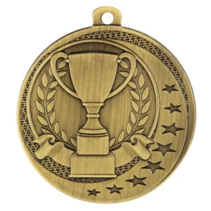 Gold achievement wayfare with metal construction