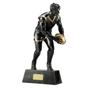 Black / gold action player with resin construction